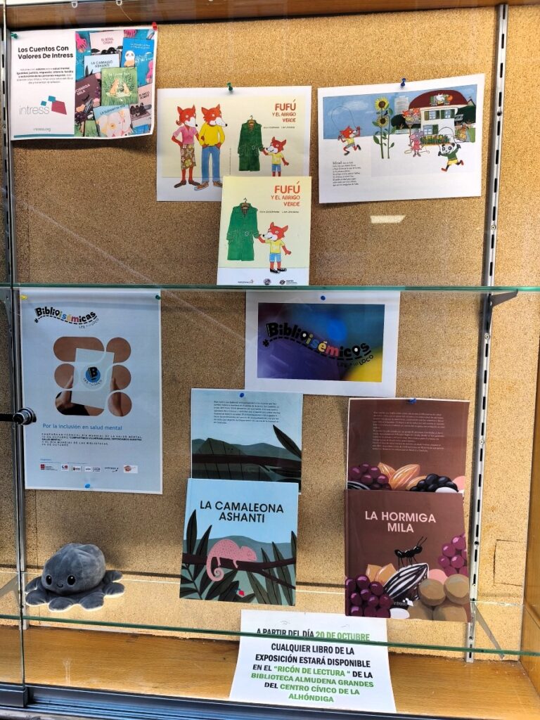 Foto dels llibres de la jornada de Participa y Comprende a Getafe